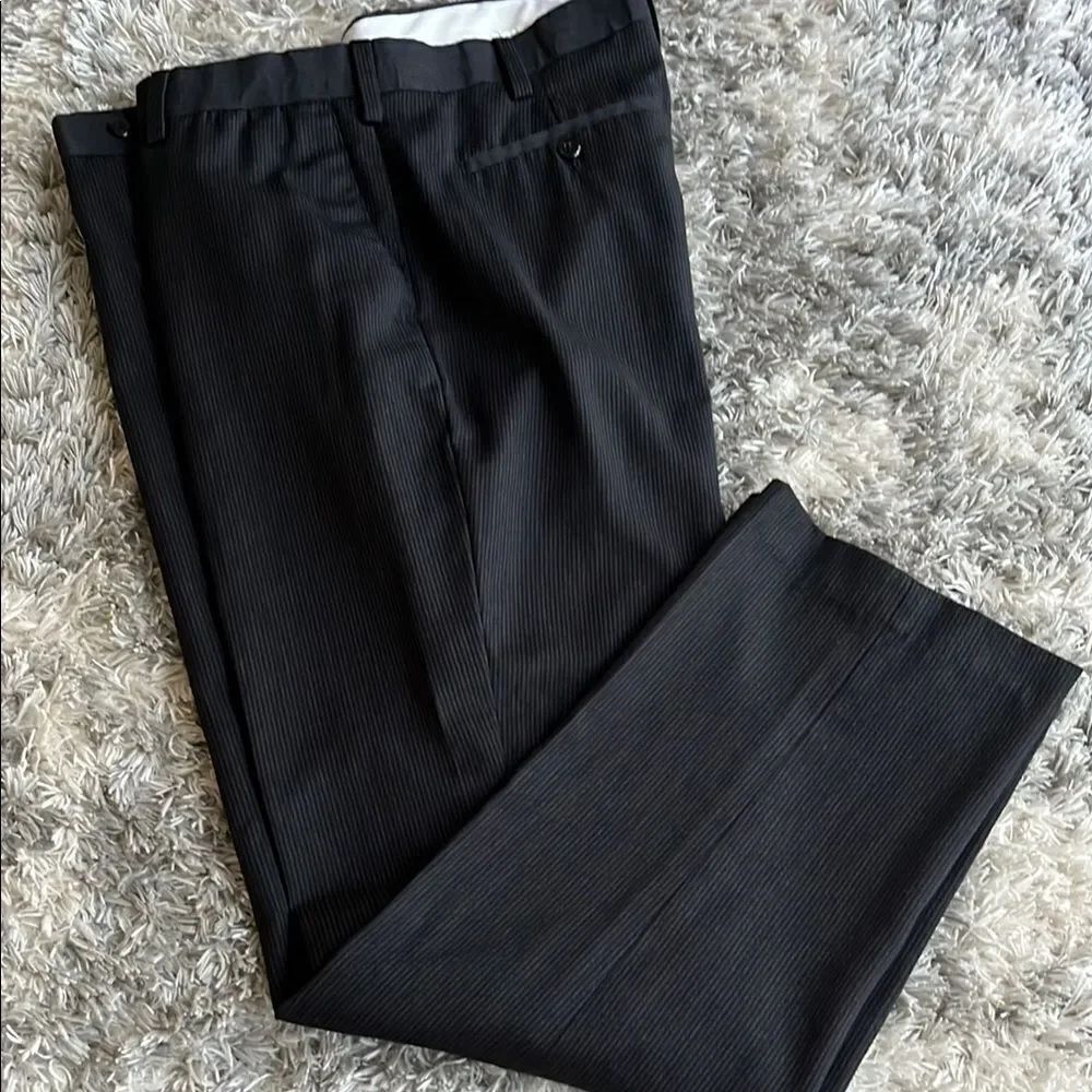 Black Pinstripe Dress Pants